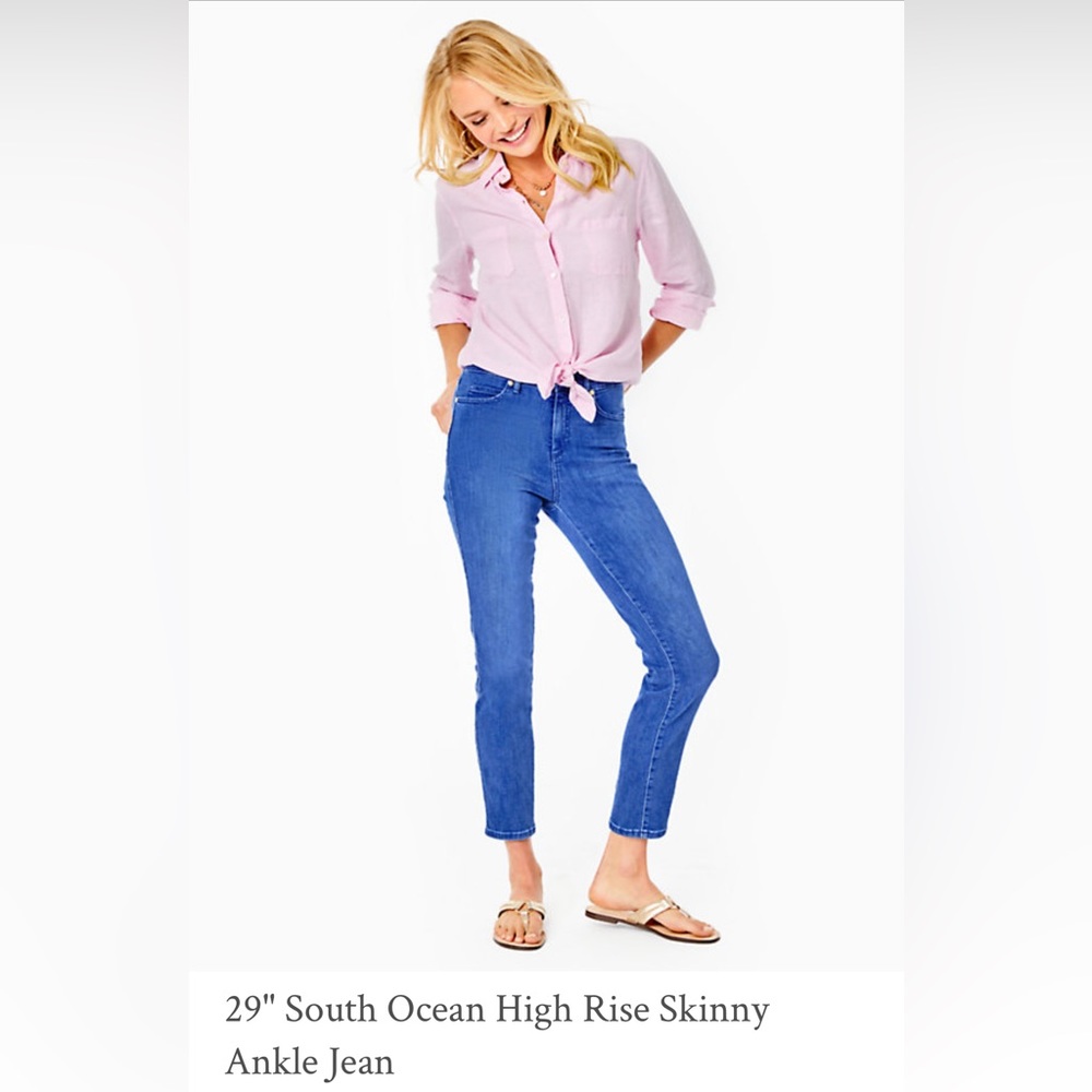 Lilly Pulitzer 29" South Ocean High Rise Skinny Ankle Jean